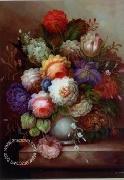 unknow artist Floral, beautiful classical still life of flowers.103 oil painting on canvas